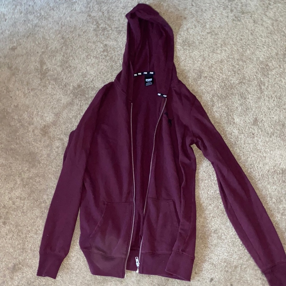 Pink/Vs oversized hoodie